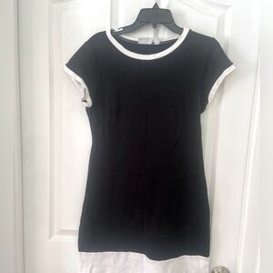 New York & Company dress- black with white